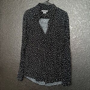 Zara Black and White Button Down Shirt